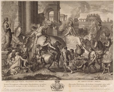 Alexander the Great Enters Babylonia by Jean Audran